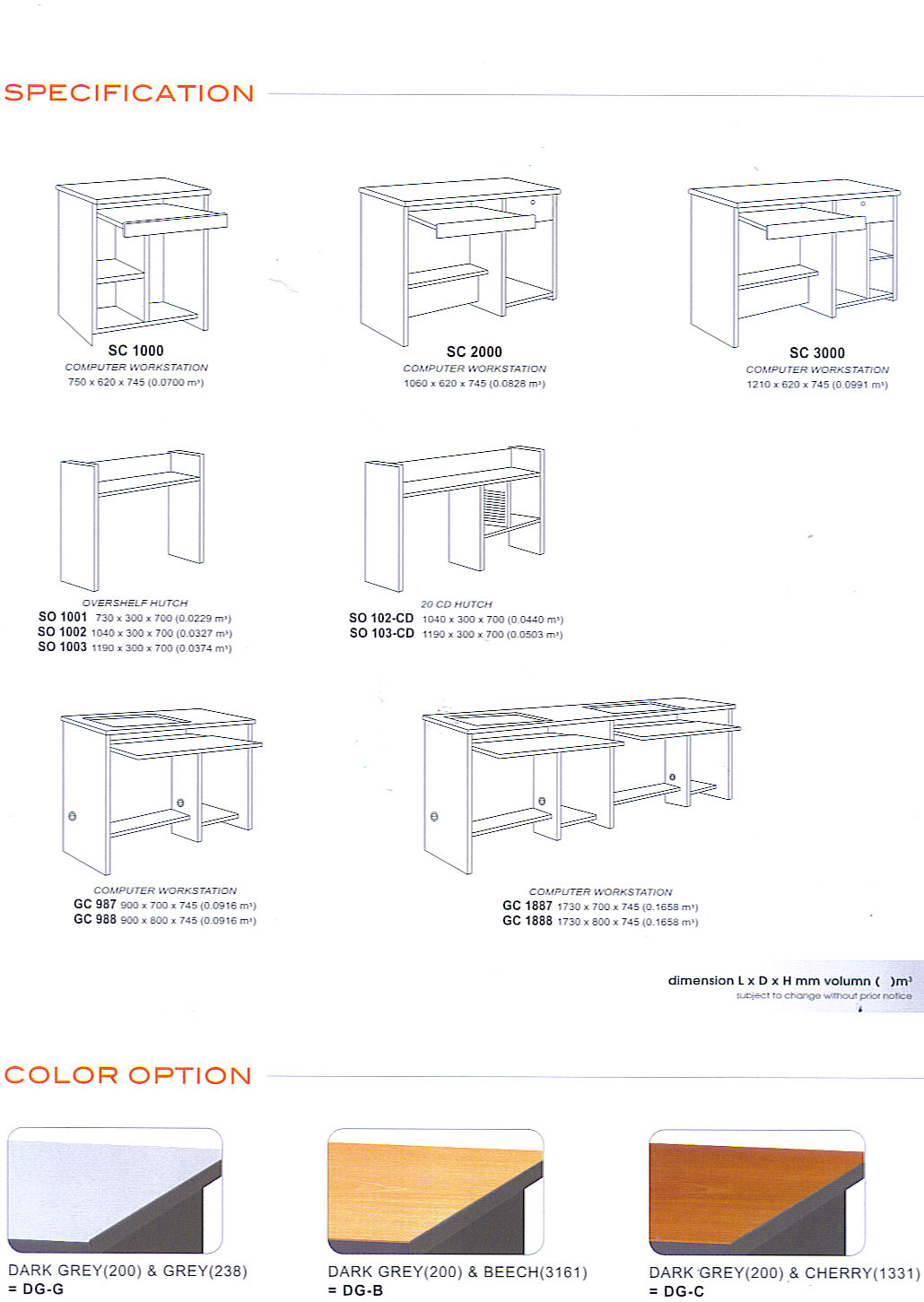 Layout - Specification